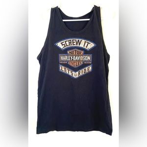 Harley Davidson Screw It Let’s Ride Beach House Tank Top Size Medium